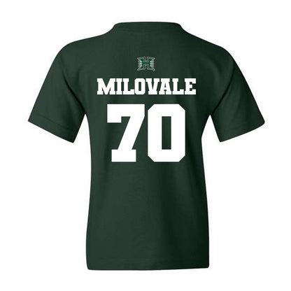 Hawaii - NCAA Footballl : James Milovale - Youth T-Shirt