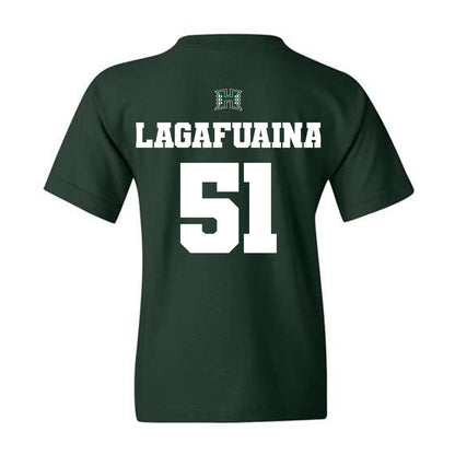 Hawaii - NCAA Football : LesterLaisene Lagafuaina - Youth T-Shirt