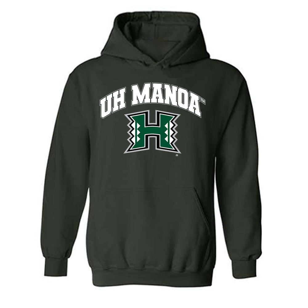 Hawaii - NCAA Football : Jarvis Heimuli - Classic Shersey Hooded Sweatshirt-0