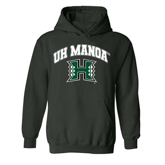 Hawaii - NCAA Football : Jackie Johnson III - Classic Shersey Hooded Sweatshirt-0