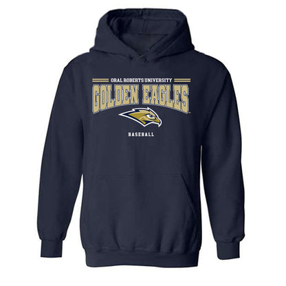 Oral Roberts - NCAA Baseball : Comner Johnson - Classic Shersey Hooded Sweatshirt-0