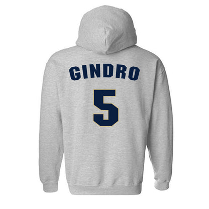 Oral Roberts - NCAA Men's Soccer : Enzo Gindro - Classic Shersey Hooded Sweatshirt-1
