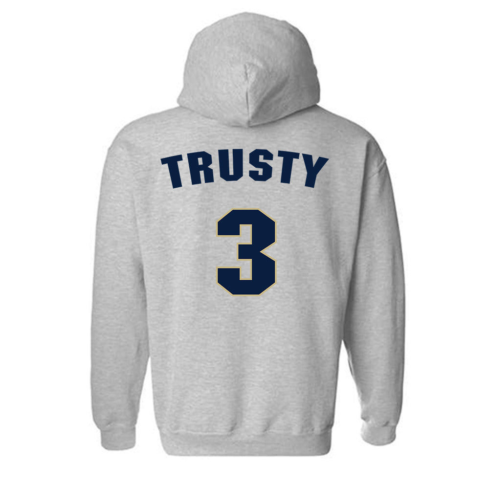 Oral Roberts - NCAA Women's Basketball : Anna Trusty - Classic Shersey Hooded Sweatshirt-1