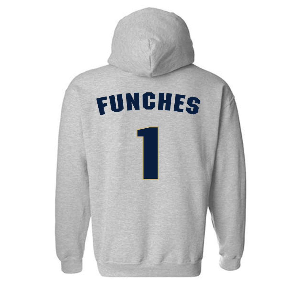 Oral Roberts - NCAA Women's Basketball : Zai Funches - Classic Shersey Hooded Sweatshirt-1