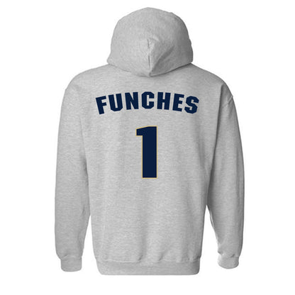 Oral Roberts - NCAA Women's Basketball : Zai Funches - Classic Shersey Hooded Sweatshirt-1