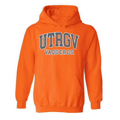 UTRGV - NCAA Football : William Rogalinski - Classic Shersey Hooded Sweatshirt-0