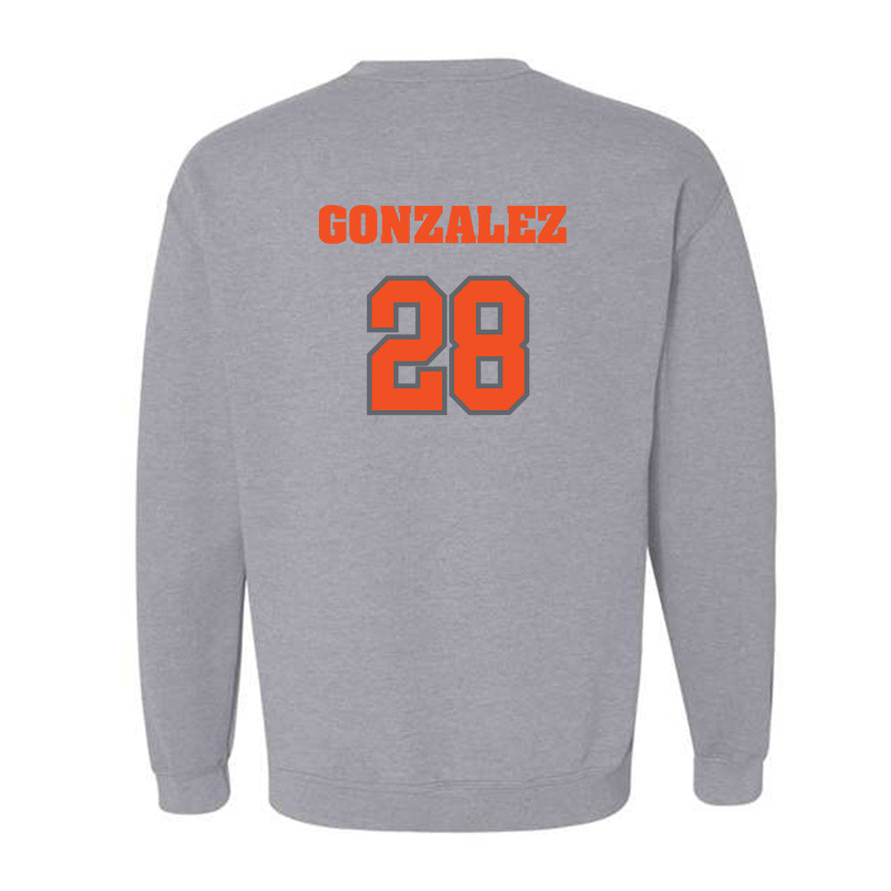 UTRGV - NCAA Baseball : Isaiah Gonzalez - Classic Shersey Crewneck Sweatshirt-1