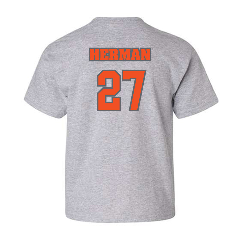 UTRGV - NCAA Football : Justin Herman - Classic Shersey Youth T-Shirt-1