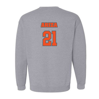 UTRGV - NCAA Baseball : John Ariza - Crewneck Sweatshirt Classic Shersey