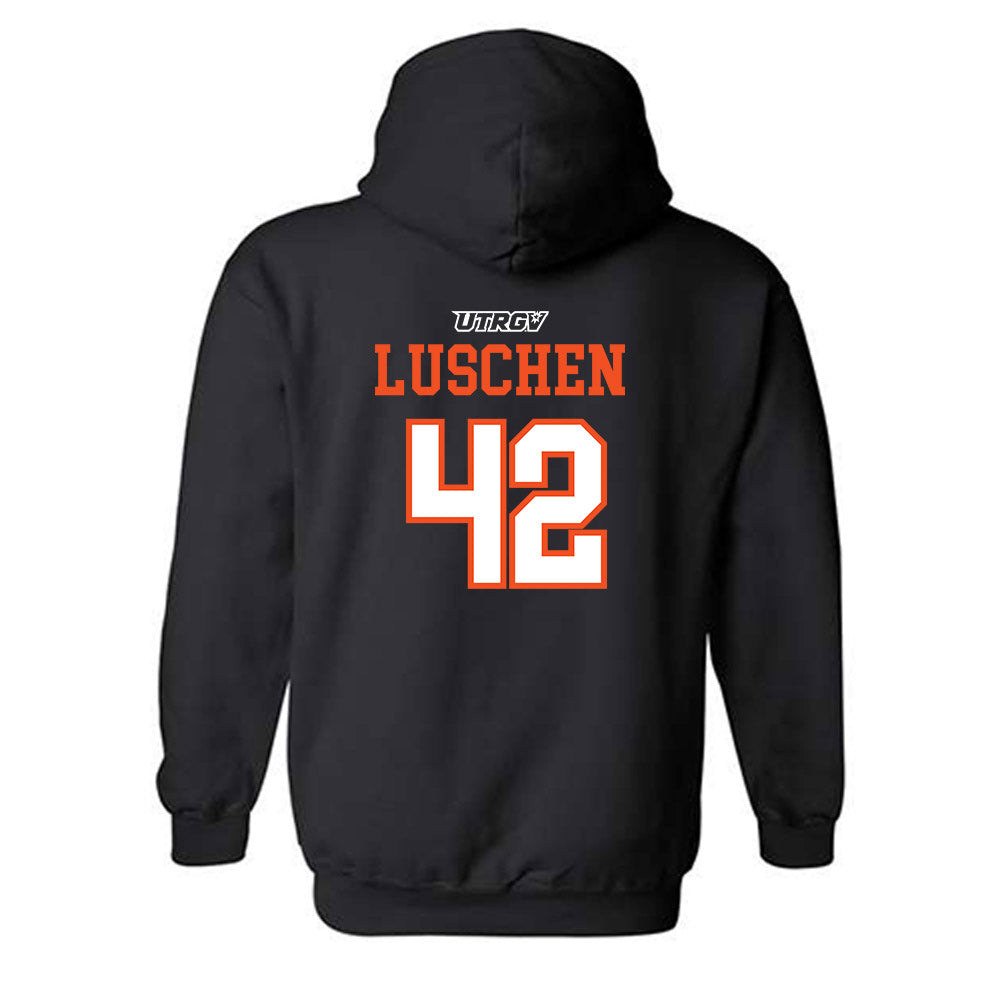 UTRGV - NCAA Football : Nathan Luschen - Classic Shersey Hooded Sweatshirt-1