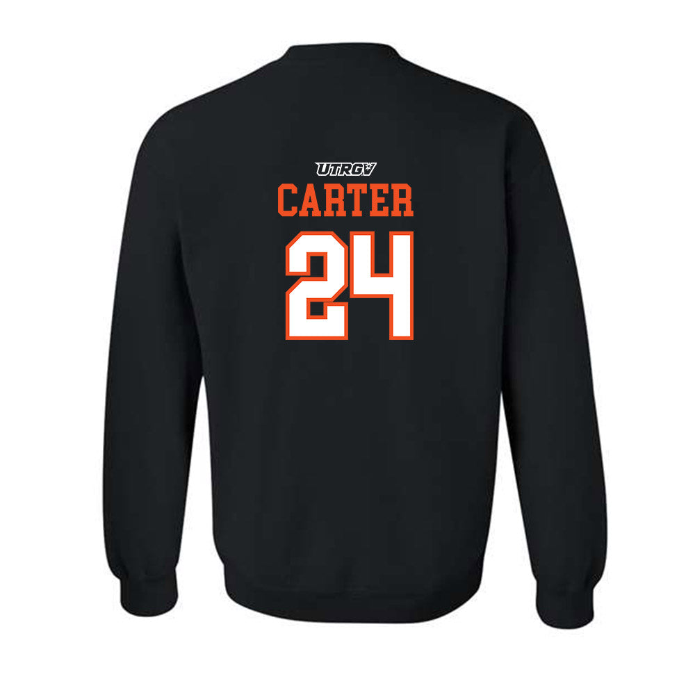 UTRGV - NCAA Baseball : Cameron Carter - Classic Shersey Crewneck Sweatshirt-1