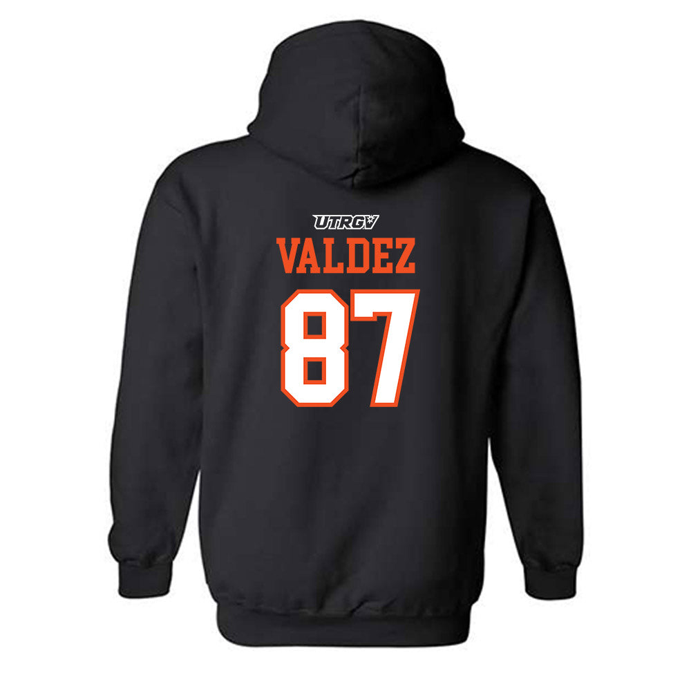 UTRGV - NCAA Football : Luke Valdez - Classic Shersey Hooded Sweatshirt-1