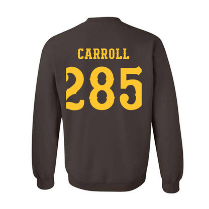 Wyoming - NCAA Wrestling : Christian Carroll - Classic Shersey Crewneck Sweatshirt-1
