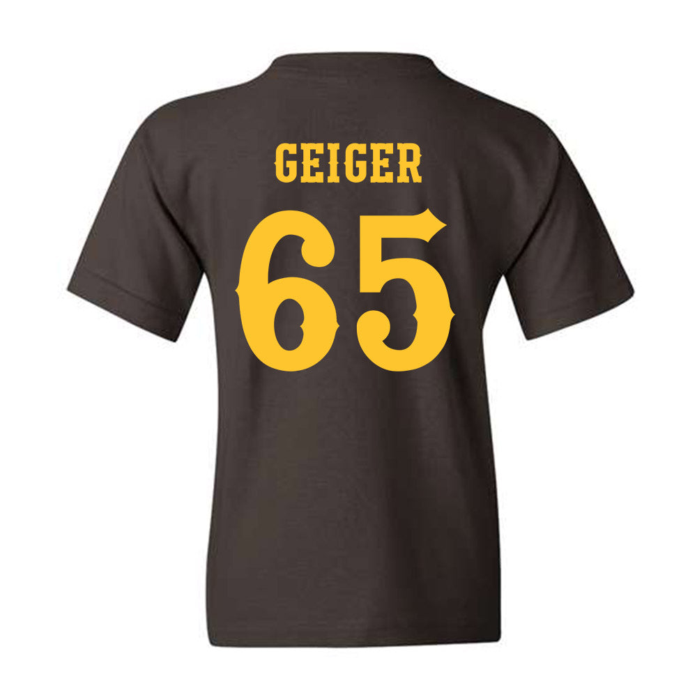 Wyoming - NCAA Football : Nathan Geiger - Classic Shersey Youth T-Shirt