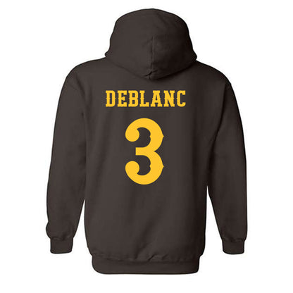 Wyoming - NCAA Football : Deion DeBlanc - Classic Shersey Hooded Sweatshirt-1