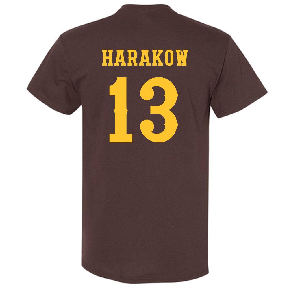 Wyoming - NCAA Men's Basketball : Adam Harakow - Classic Shersey T-Shirt-1