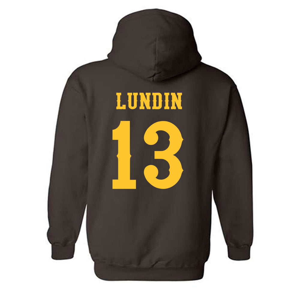 Wyoming - NCAA Women's Basketball : Karoline Lundin - Classic Shersey Hooded Sweatshirt-1