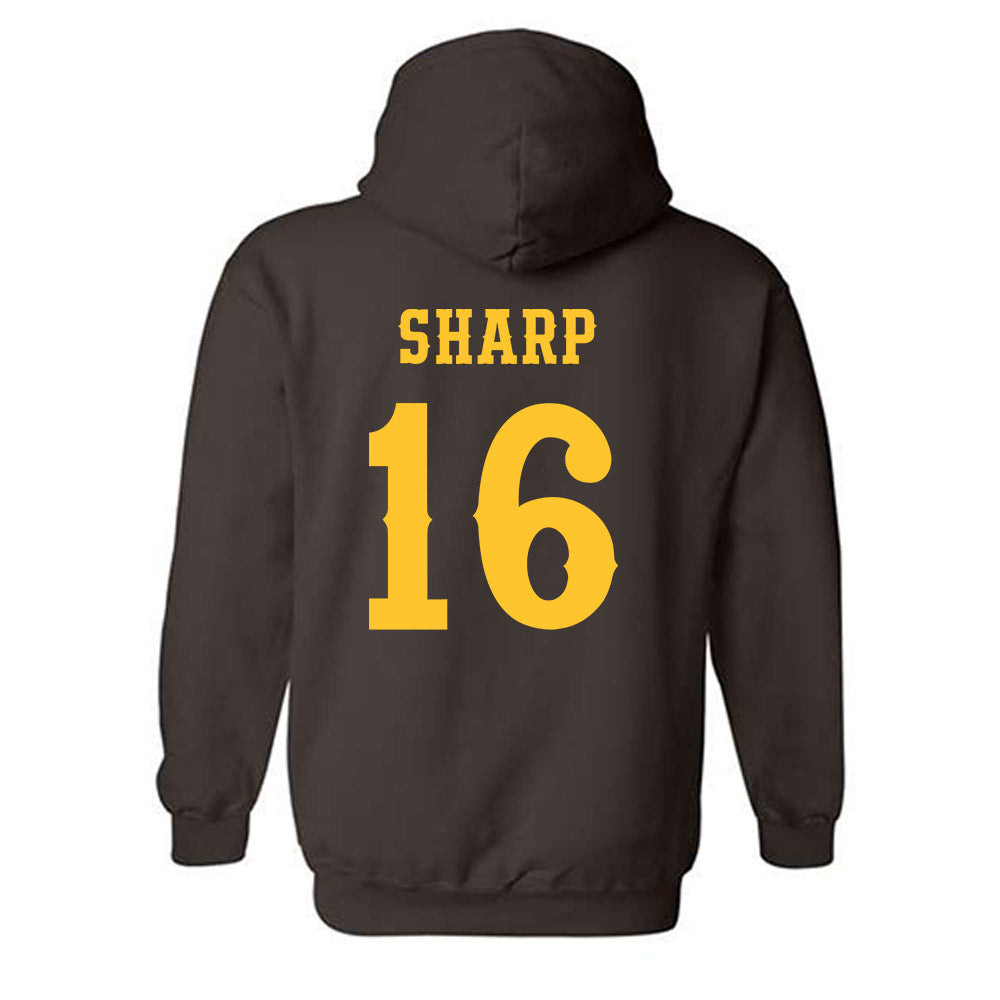 Wyoming - NCAA Women's Volleyball : Reagan Sharp - Classic Shersey Hooded Sweatshirt-1