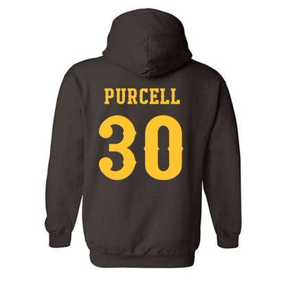 Wyoming - NCAA Football : Lafai Purcell - Classic Shersey Hooded Sweatshirt-1