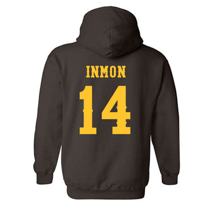 Wyoming - NCAA Football : Bj Inmon - Classic Shersey Hooded Sweatshirt-1