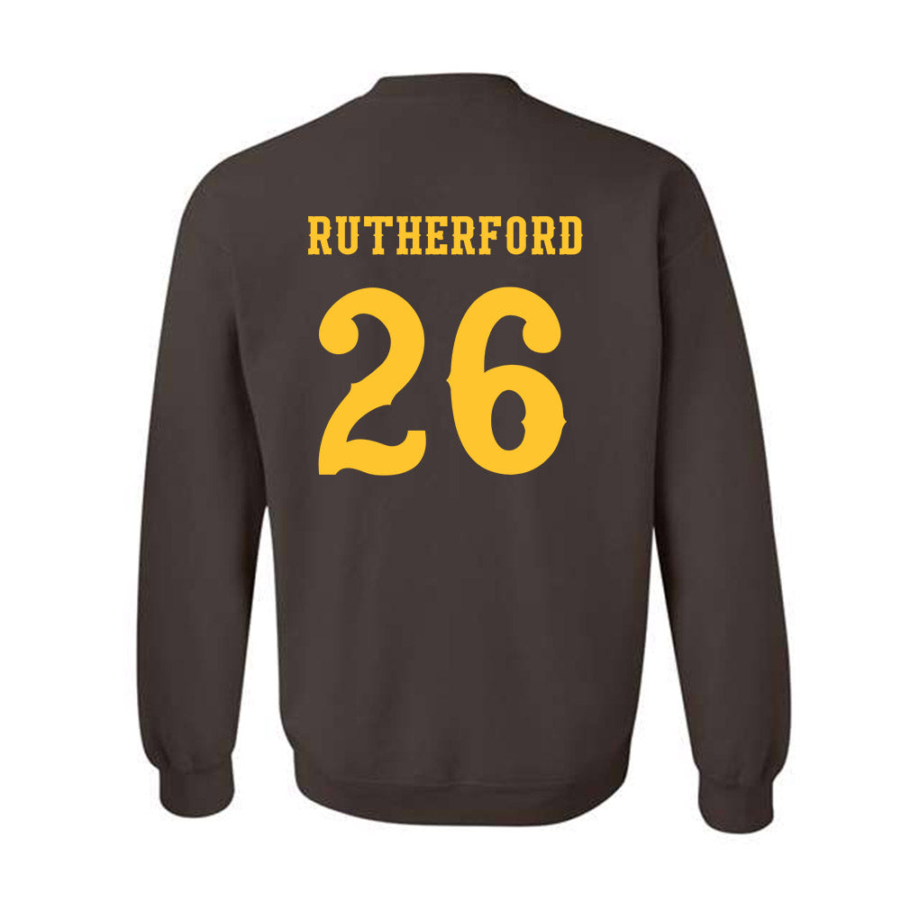 Wyoming - NCAA Football : Gary Rutherford - Classic Shersey Crewneck Sweatshirt-1