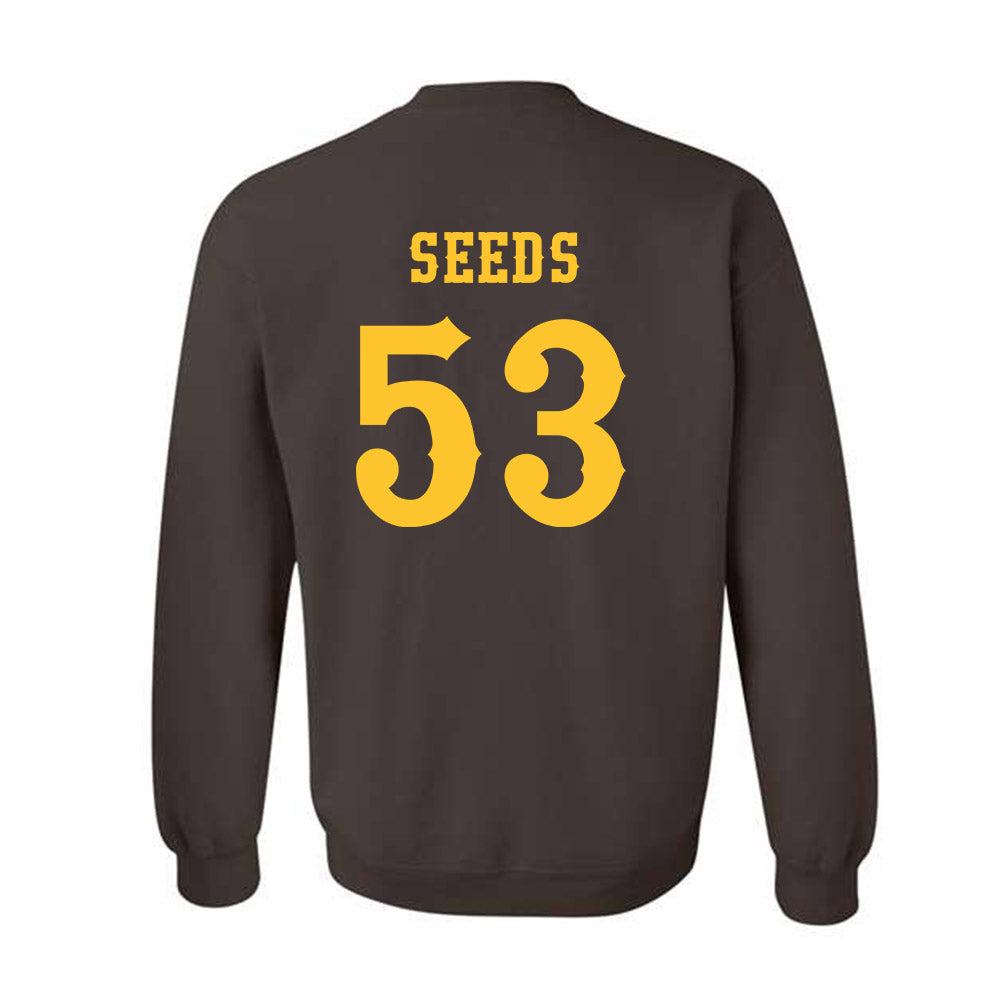 Wyoming - NCAA Football : Tegen Seeds - Classic Shersey Crewneck Sweatshirt-1