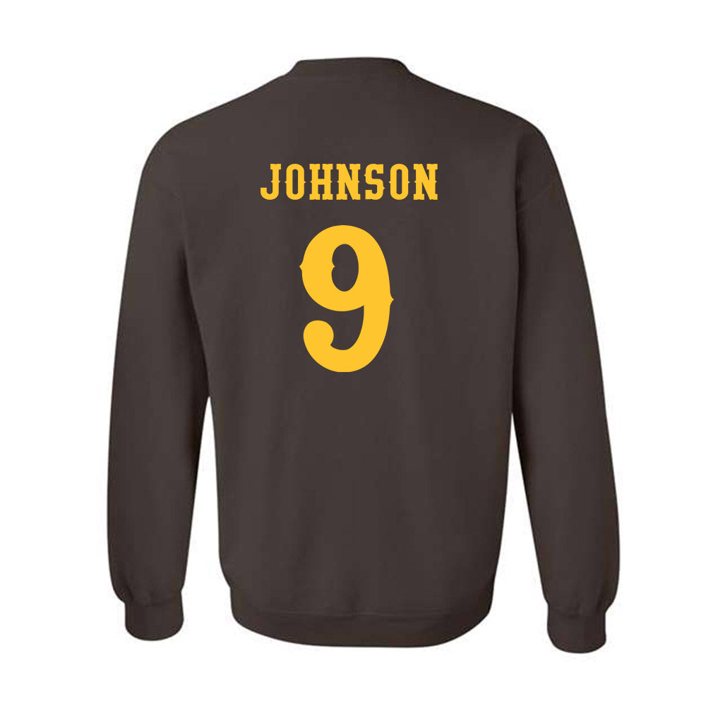 Wyoming - NCAA Football : Brayden Johnson - Classic Shersey Crewneck Sweatshirt-1