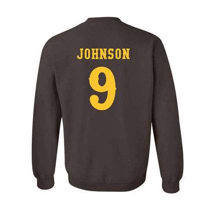 Wyoming - NCAA Football : Brayden Johnson - Classic Shersey Crewneck Sweatshirt-1