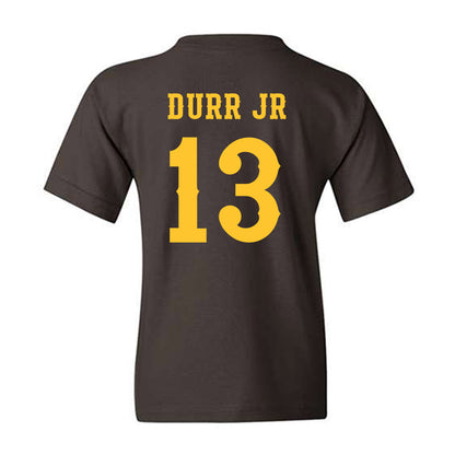 Wyoming - NCAA Football : Chris Durr jr - Classic Shersey Youth T-Shirt-1