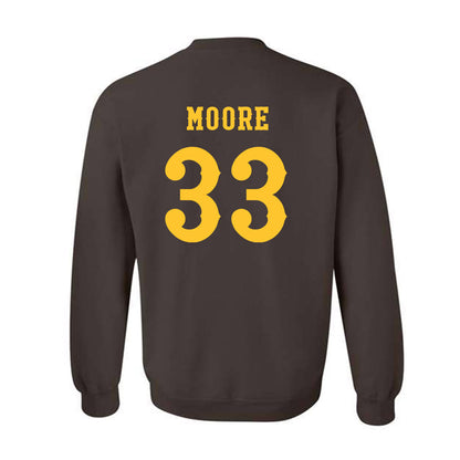 Wyoming - NCAA Football : Parker Moore - Classic Shersey Crewneck Sweatshirt-1