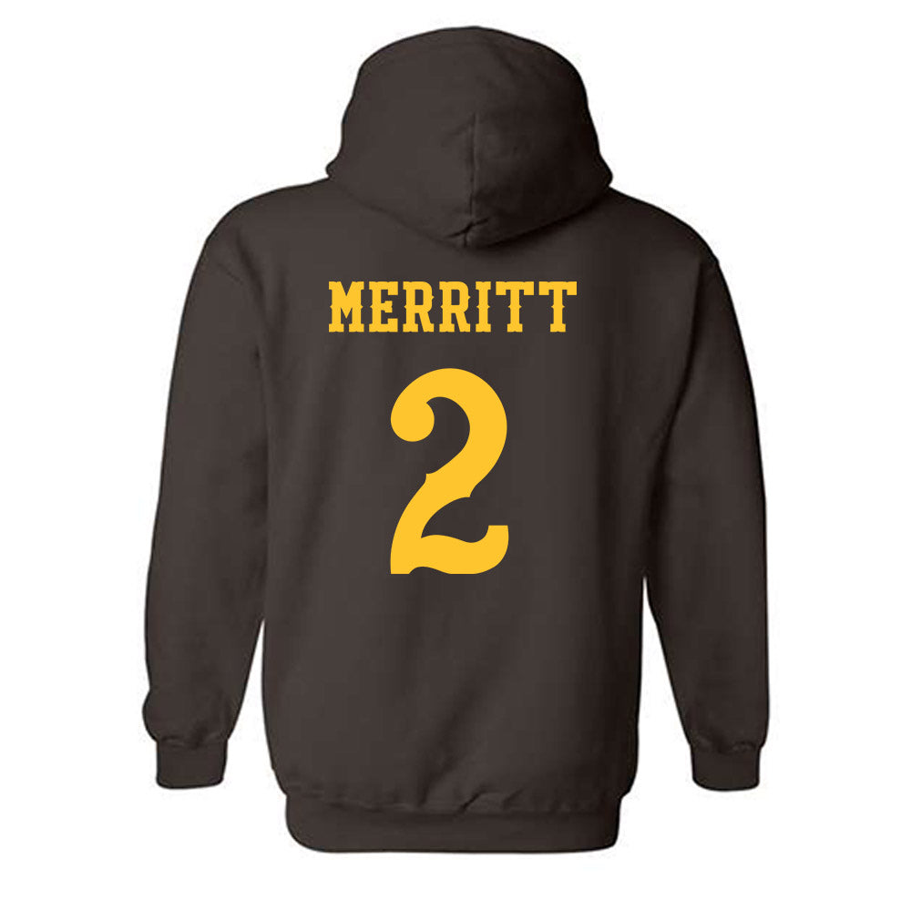 Wyoming - NCAA Football : Caleb Merritt - Classic Shersey Hooded Sweatshirt-1
