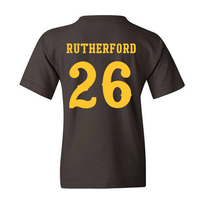 Wyoming - NCAA Football : Gary Rutherford - Classic Shersey Youth T-Shirt-1