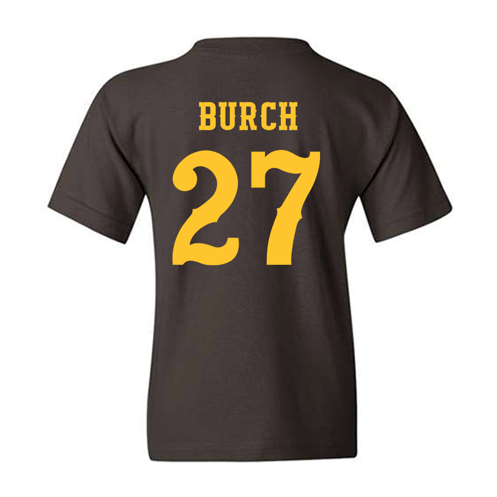 Wyoming - NCAA Football : Dontae Burch - Classic Shersey Youth T-Shirt-1