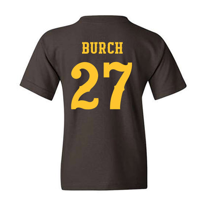 Wyoming - NCAA Football : Dontae Burch - Classic Shersey Youth T-Shirt-1