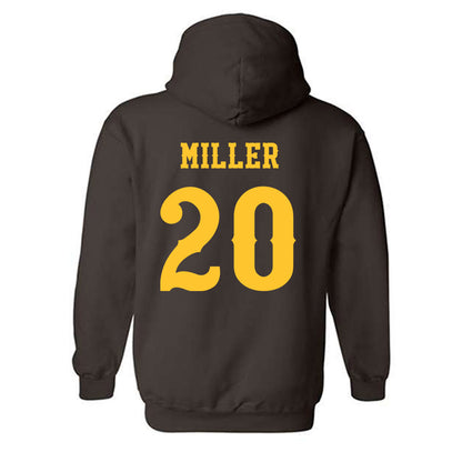 Wyoming - NCAA Football : Dainsus Miller - Classic Shersey Hooded Sweatshirt-1