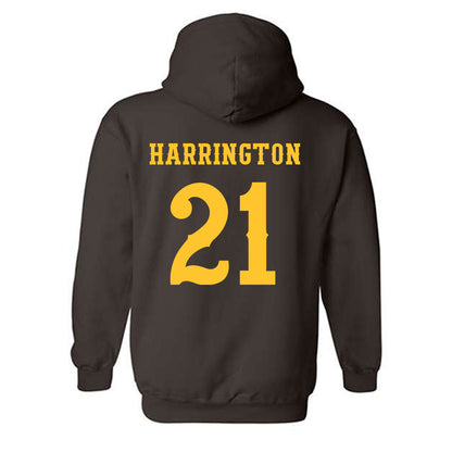 Wyoming - NCAA Women's Basketball : Katie Harrington - Classic Shersey Hooded Sweatshirt-1