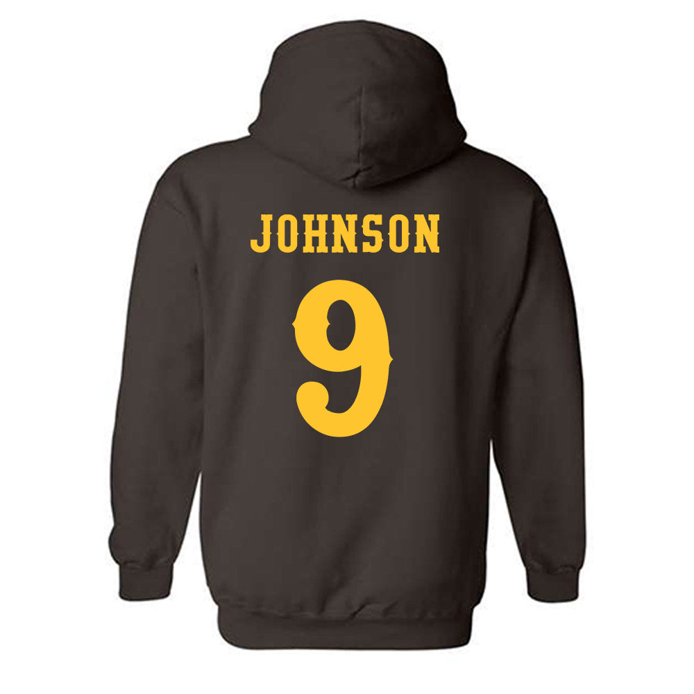 Wyoming - NCAA Football : Brayden Johnson - Classic Shersey Hooded Sweatshirt-1