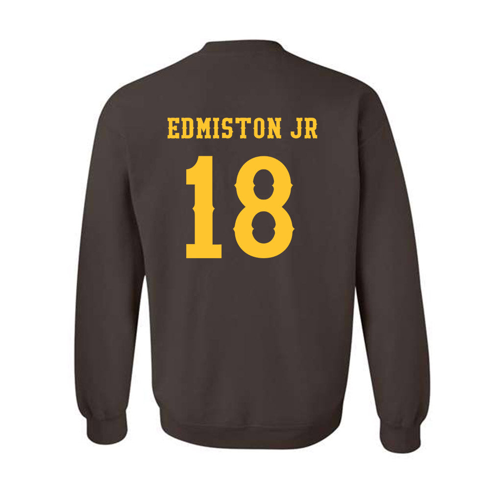 Wyoming - NCAA Football : Bart Edmiston Jr - Classic Shersey Crewneck Sweatshirt-1