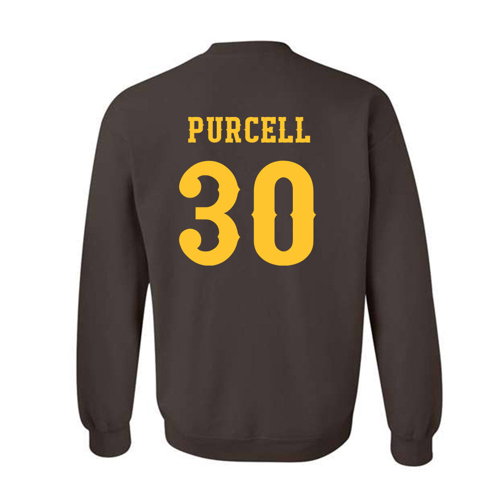 Wyoming - NCAA Football : Lafai Purcell - Classic Shersey Crewneck Sweatshirt-1
