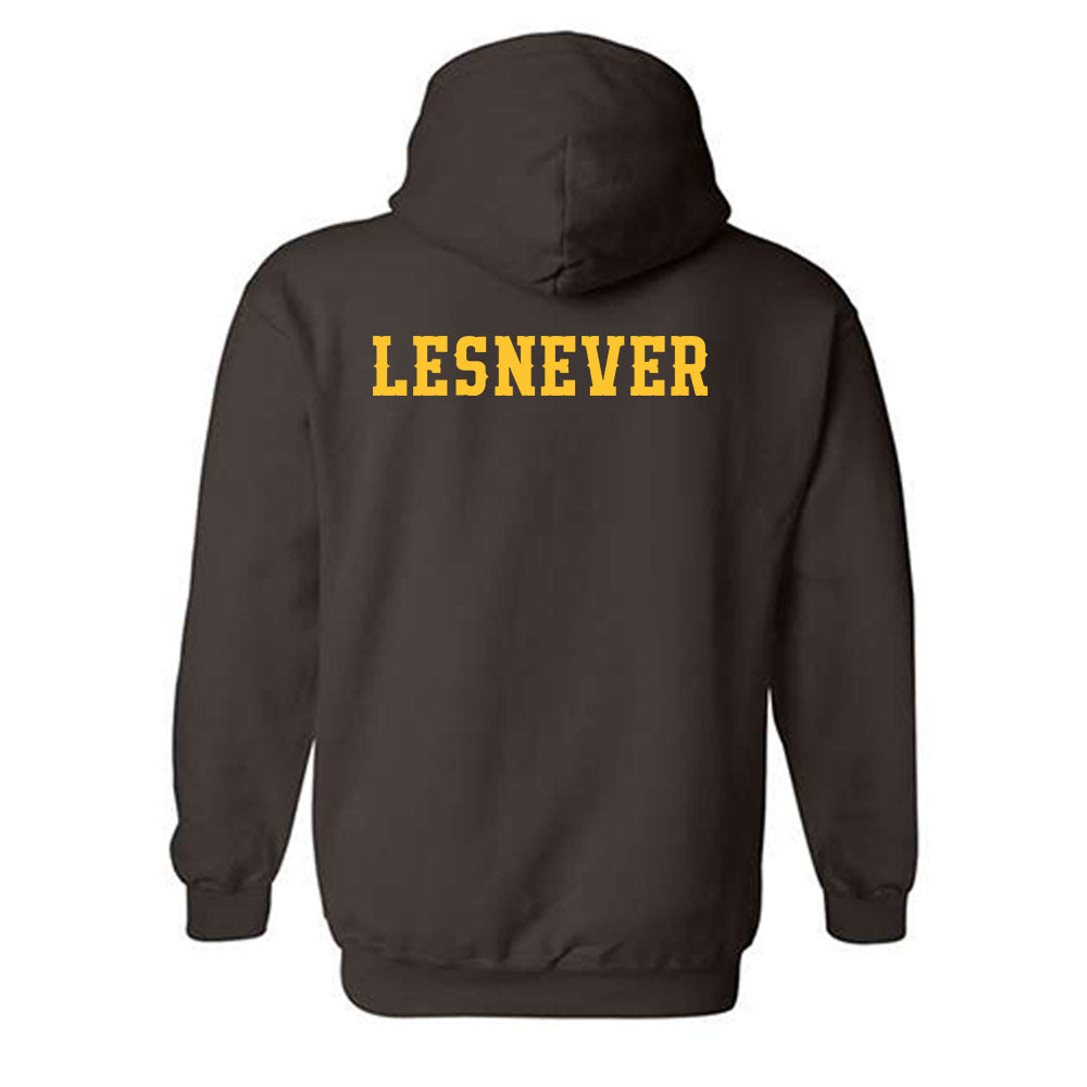 Wyoming - NCAA Women's Swimming & Diving : Ella Lesnever - Classic Shersey Hooded Sweatshirt-1