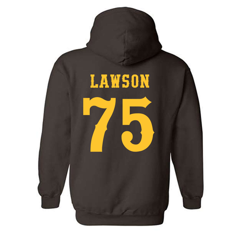 Wyoming - NCAA Football : Cooper Lawson - Classic Shersey Hooded Sweatshirt-1