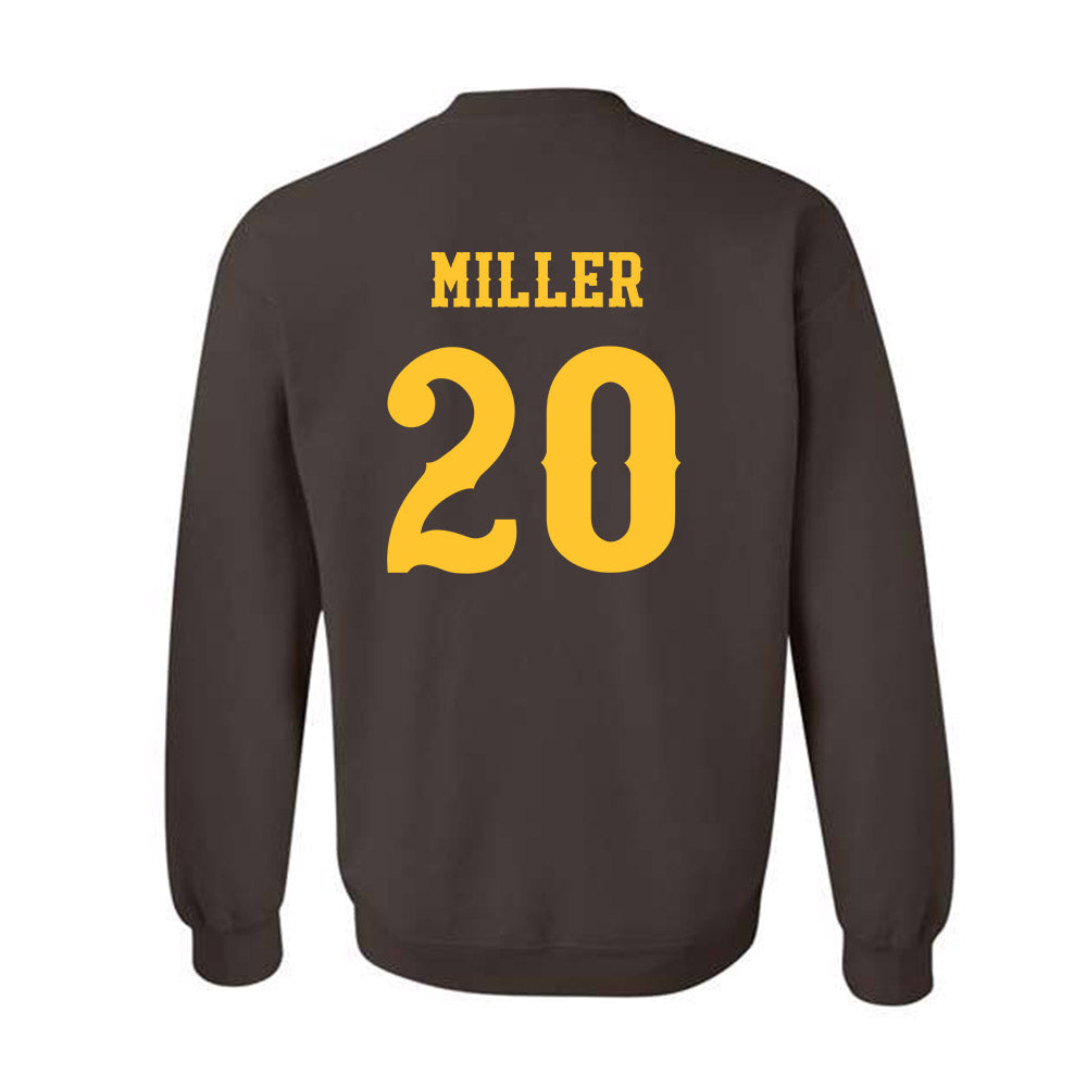 Wyoming - NCAA Football : Dainsus Miller - Classic Shersey Crewneck Sweatshirt-1