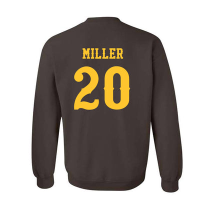 Wyoming - NCAA Football : Dainsus Miller - Classic Shersey Crewneck Sweatshirt-1