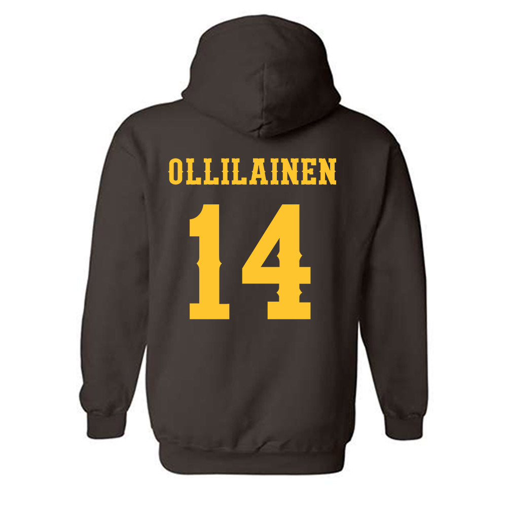 Wyoming - NCAA Women's Basketball : Kati Ollilainen - Classic Shersey Hooded Sweatshirt-1