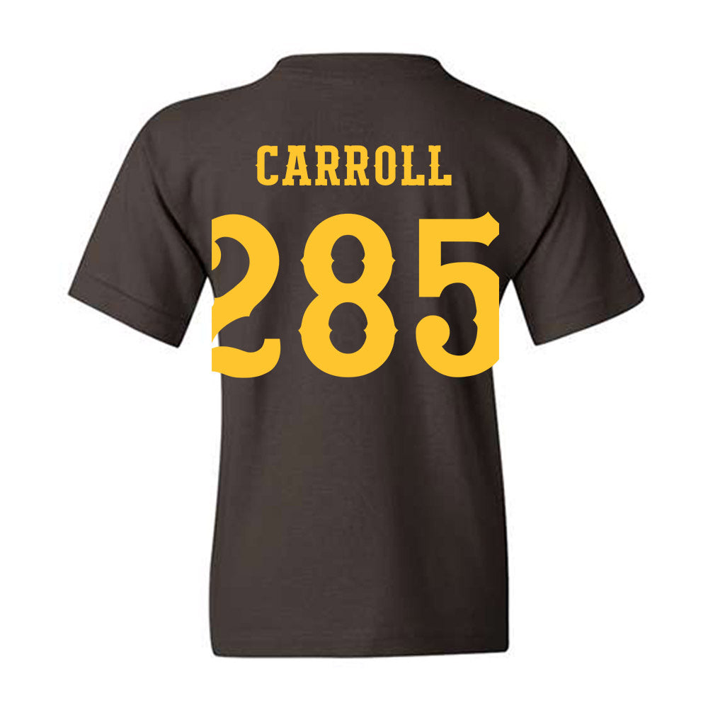Wyoming - NCAA Wrestling : Christian Carroll - Classic Shersey Youth T-Shirt-1