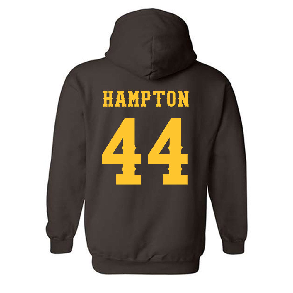 Wyoming - NCAA Football : Tyler Hampton - Classic Shersey Hooded Sweatshirt-1