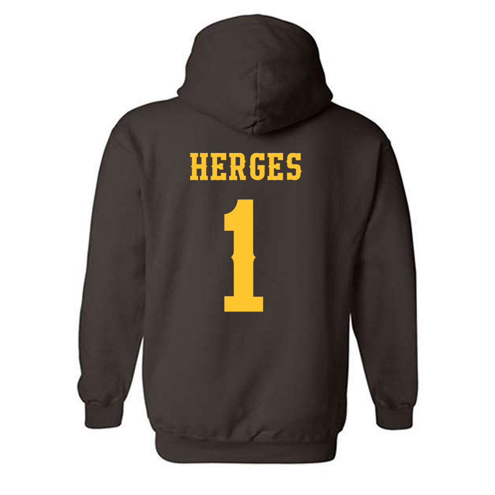 Wyoming - NCAA Women's Soccer : Julia Herges - Classic Shersey Hooded Sweatshirt-1