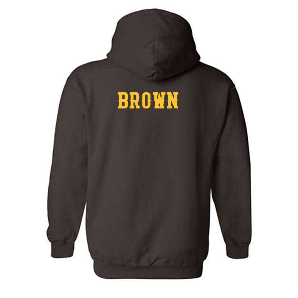 Wyoming - NCAA Men's Cross Country : Tanner Brown - Classic Shersey Hooded Sweatshirt-1