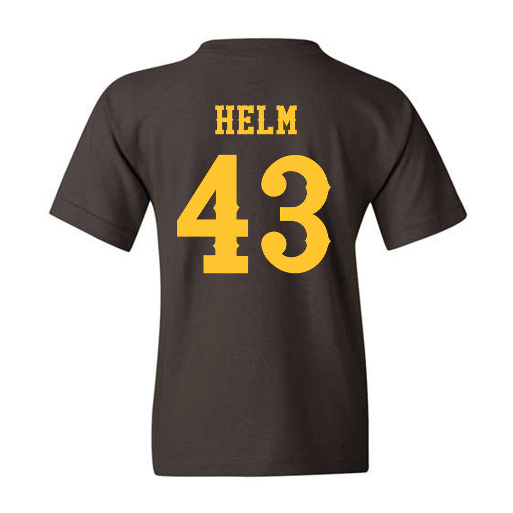 Wyoming - NCAA Football : Gavyn Helm - Classic Shersey Youth T-Shirt