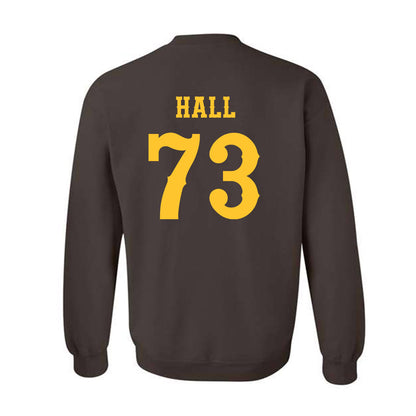 Wyoming - NCAA Football : Caleb Hall - Classic Shersey Crewneck Sweatshirt-1